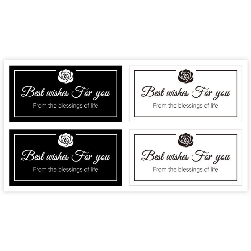 

Прямоугольные, Ins Style, Букетные наклейки, Цветочные наклейки, Упаковка для цветочных магазинов, Универсальные этикетки 100pcs/bag