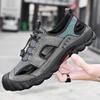 Summer Closed Toe Sandals Beach Shoes New Outdoor Leisure Mesh Hollow Men's Shoes Breathable Coros Shoes