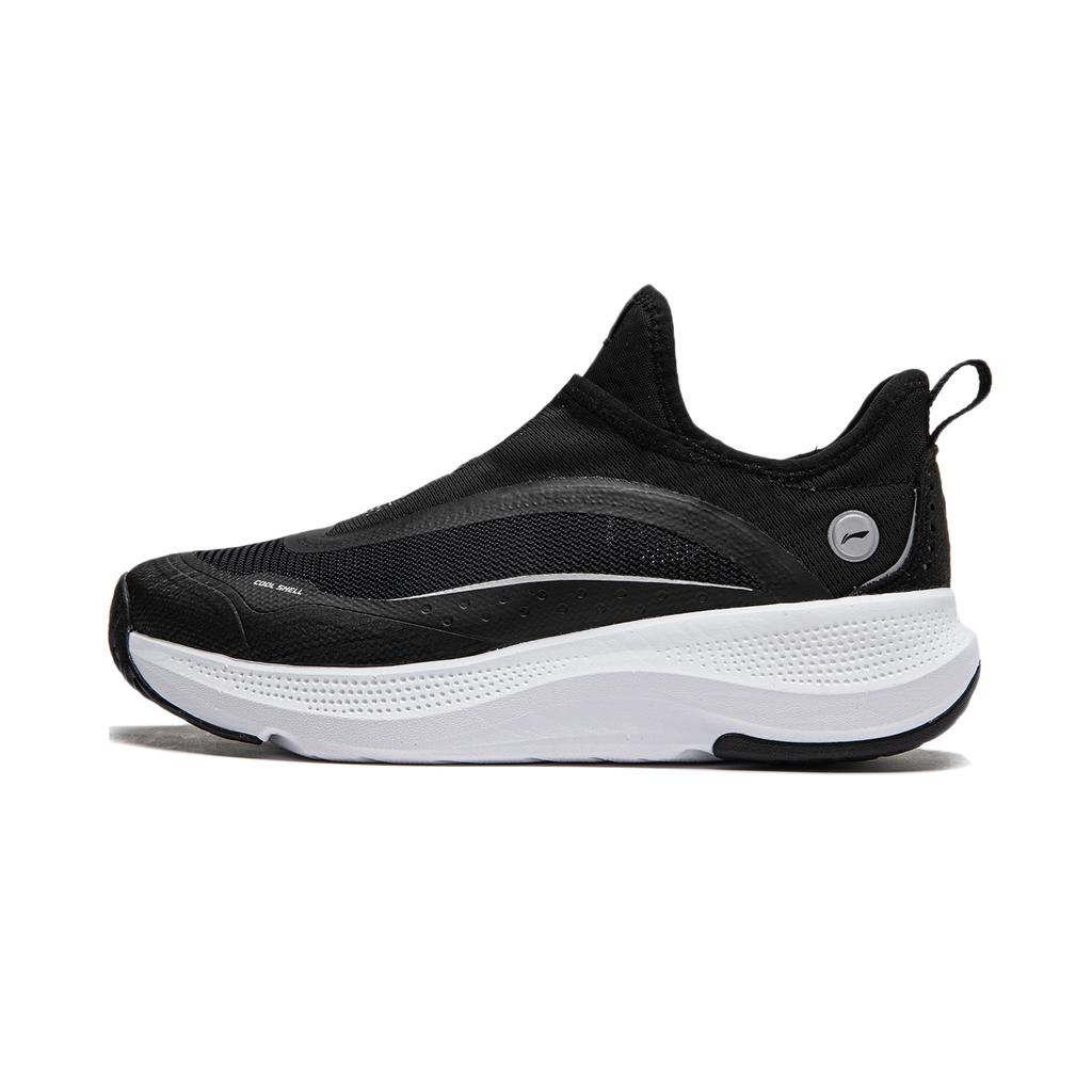 New LiNing Soft Go Anti Slip Wear Resistant Breathable Lightweight Low Top Casual Shoes Women's Black AGLU106-1