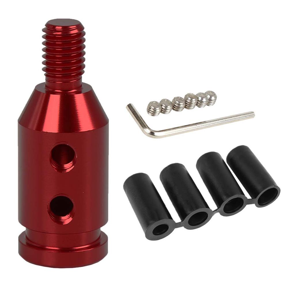 uxcell Car Shift Knob Adapter Shift Knob Conversion Adapter M10x1.5 Threadless for Shifter Red
