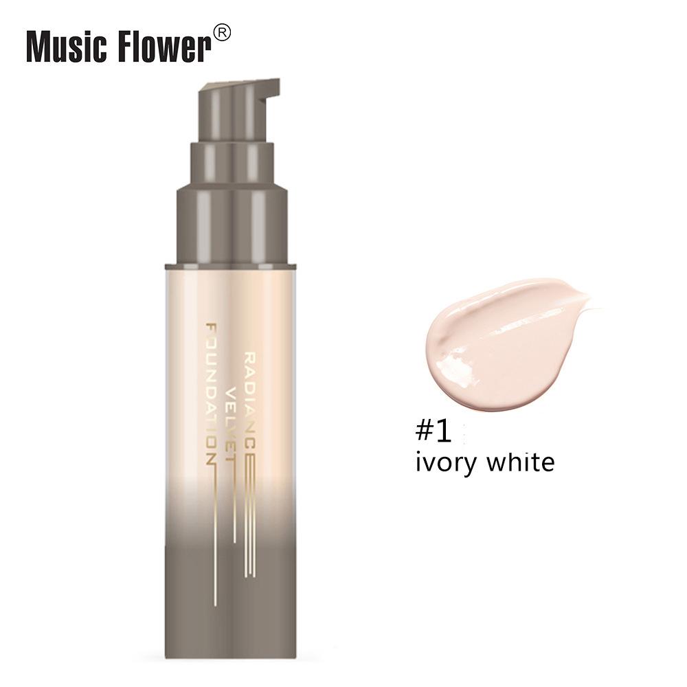 

MusicFlower Primer Light Shade Увлажняющая жидкая основа для ухода за кожей Мягкая и не легко смываемая косметика #1