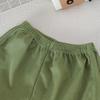 2Pcs/Set Boys Girls Sleevesless Clothes Suit Kids Bear Patch Thin Summer Outfits Solid Color Vest Top Shorts Children Set