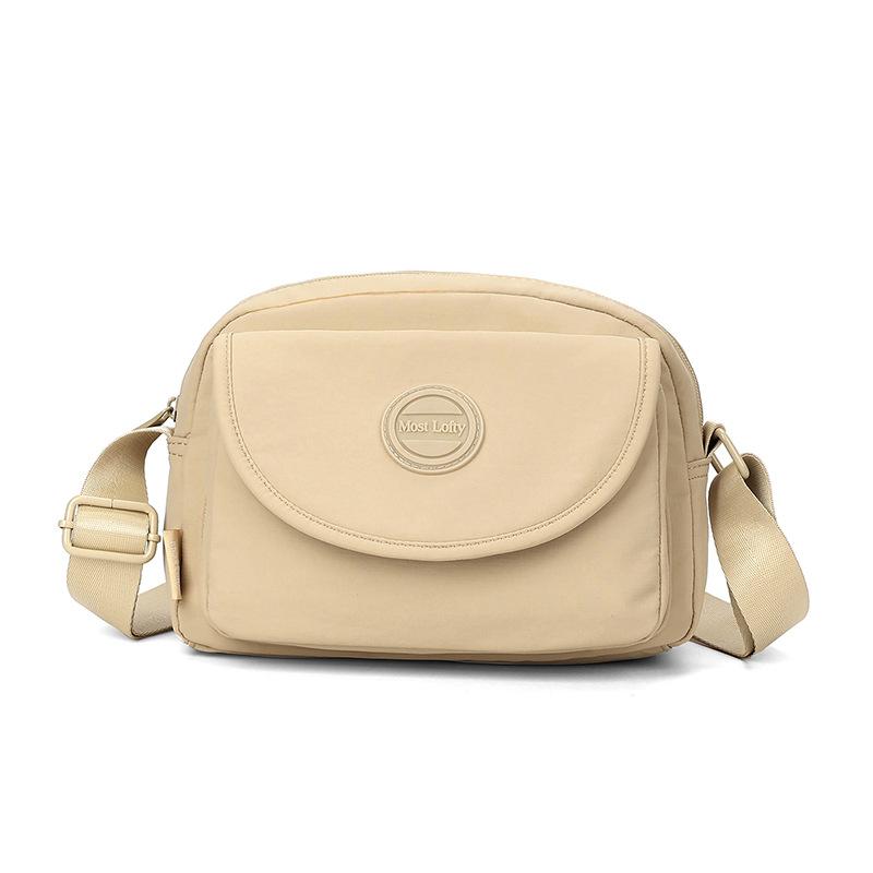 

Сумка-мушля Легка багатошарова сумка через плече Жіноча водовідштовхувальна нейлонова сумка на плече хакі