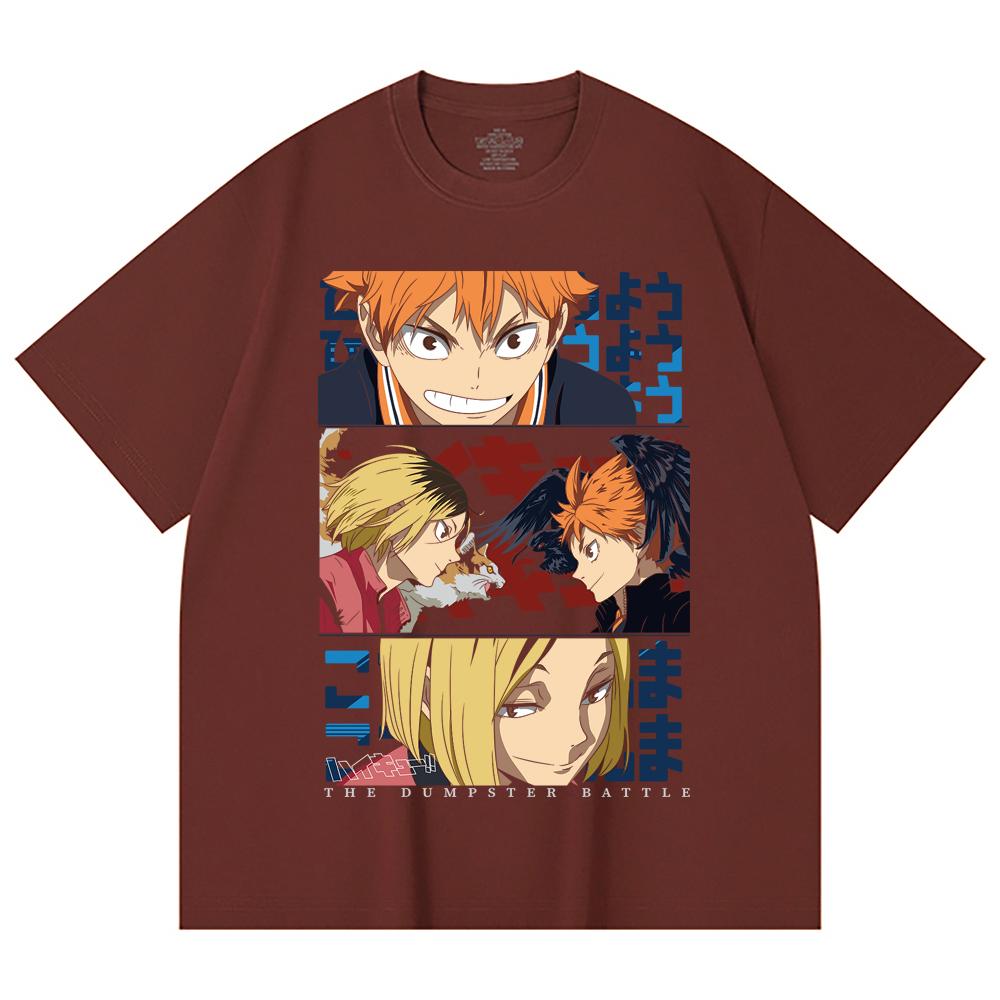 Gsm Cotton Haikyu V Dumpster Battle Print Unisex Heavy Cotton T Shirt S