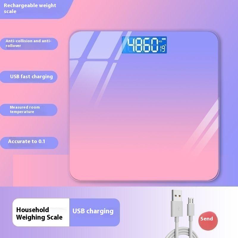 Household charging scale body fat scale adult gradient body scale precision health scale electronic scale