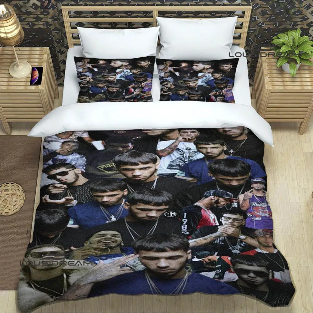 Rapper Anuel AA Printed Bedding Sets Exquisite Bed Supplies Set Duvet Cover Bed Comforter Set Bedding Set Luxury Birthday Gift
