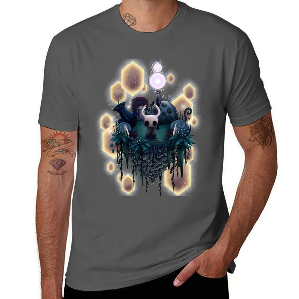 Hollow Knight Island TShirt Big Size Crew Neck TShirt