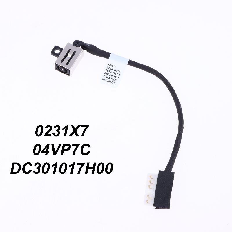 1Pcs DC Power Jack Cable Laptop Parts For Inspiron 15 3501 3502 3505 3509 3511 3520 3521 3525 3530 3515 5593 5594 14 5493 0231X7