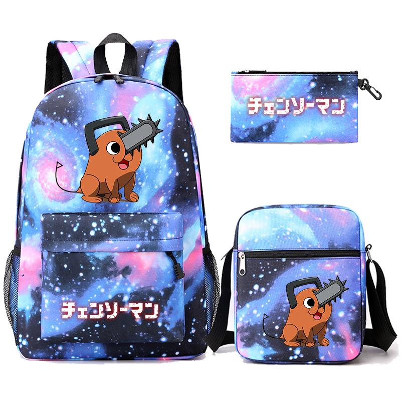 3 Teile/satz Anime Gedruckt Rucksack Sharingan Jugendliche Große Kapazität Cartoon Student Schul Mädchen Zurück Zu Schule Tasche