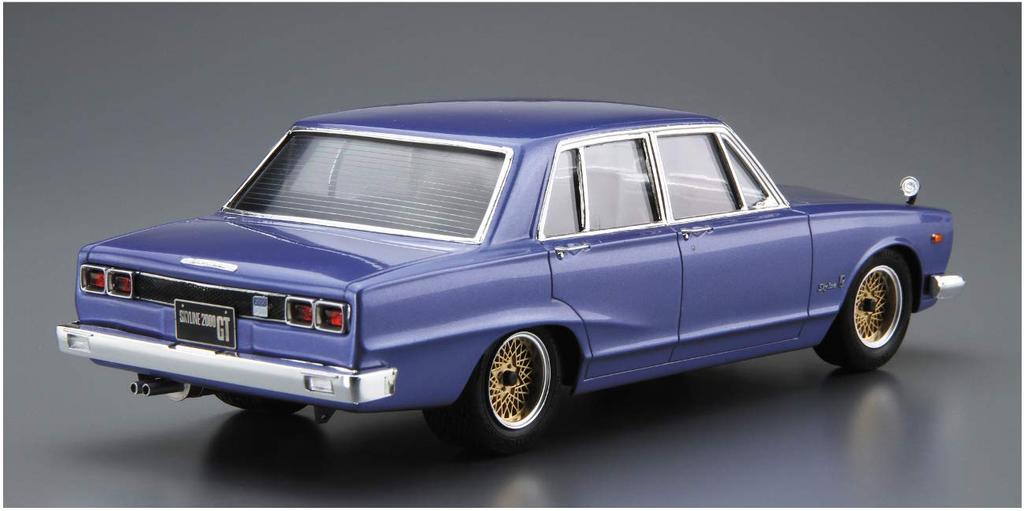 AOSHIMA The Model Car Series Nissan GC10 Skyline 2000GT 1971 Plastic Model Kit 1/24 No.46