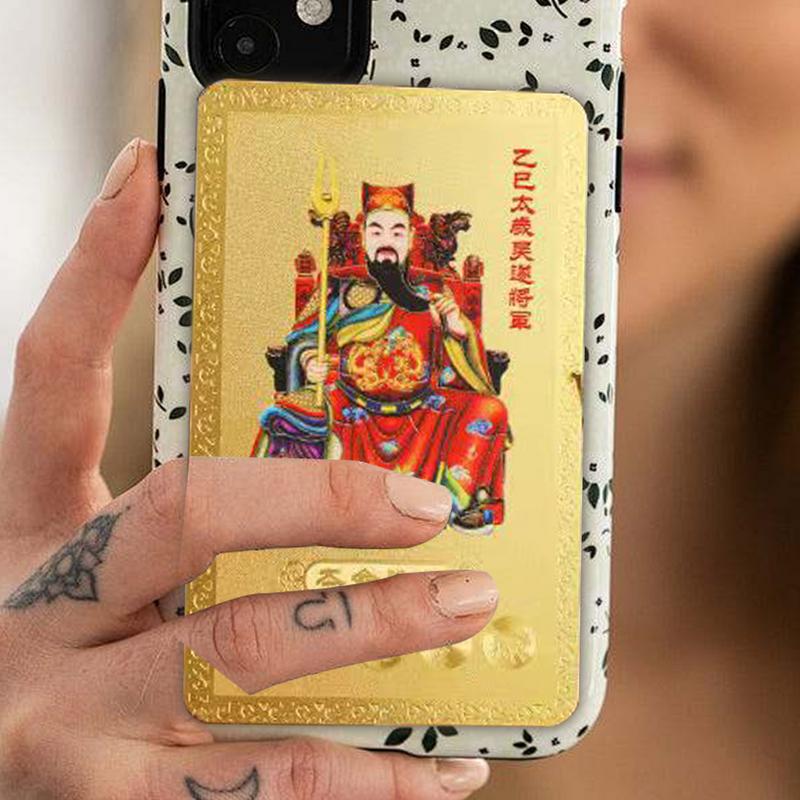 2025 tai sui amulet Card Chinese Feng Shui Spring Festival Blessing Card Exorcism Protection Buddha Gift  For New Year