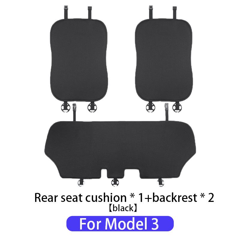 Car Seat Cover Cushion For Tesla Model 3/Model Y 2019-2025 Juniper Ice Silk Seat Cover Breathable Seat Car Interior Accessories
