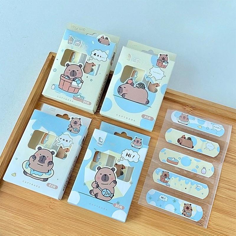 

20 шт./кор. Милые мультяшные пластыри для детей, экстренный кровоостанавливающий пластырь, мягкий дышащий перевязочный пластырь, клейкие повязки