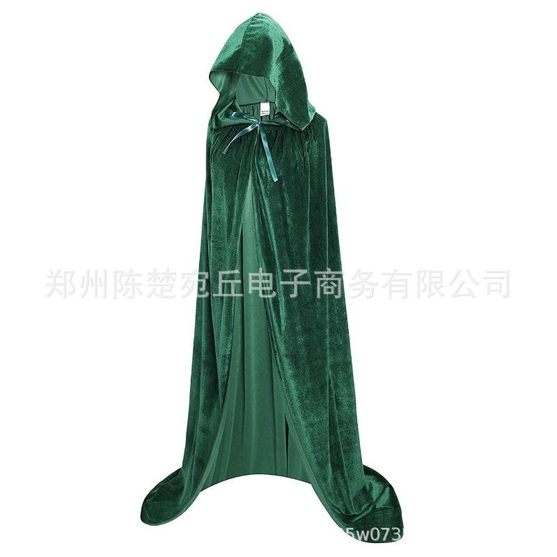 Thickened Golden Velvet Reaper Cape Cape Halloween Cape Adult Vampire Masquerade Cape Special