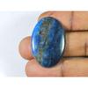 44Cts Genuine Neon Blue Apatite Oval Crystal Cabochon Loose Gemstone 23X35MM SK-2079