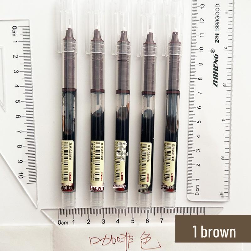 12-Color Quick-Drying Large Capacity Rollerball Pens, 0.5mm Ink, Cute Multi-Color Set