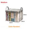 Foldable Book Box Student Dormitory Classroom Book Organizer Transparent Waterproof Household Book Organizing Storage Box Props