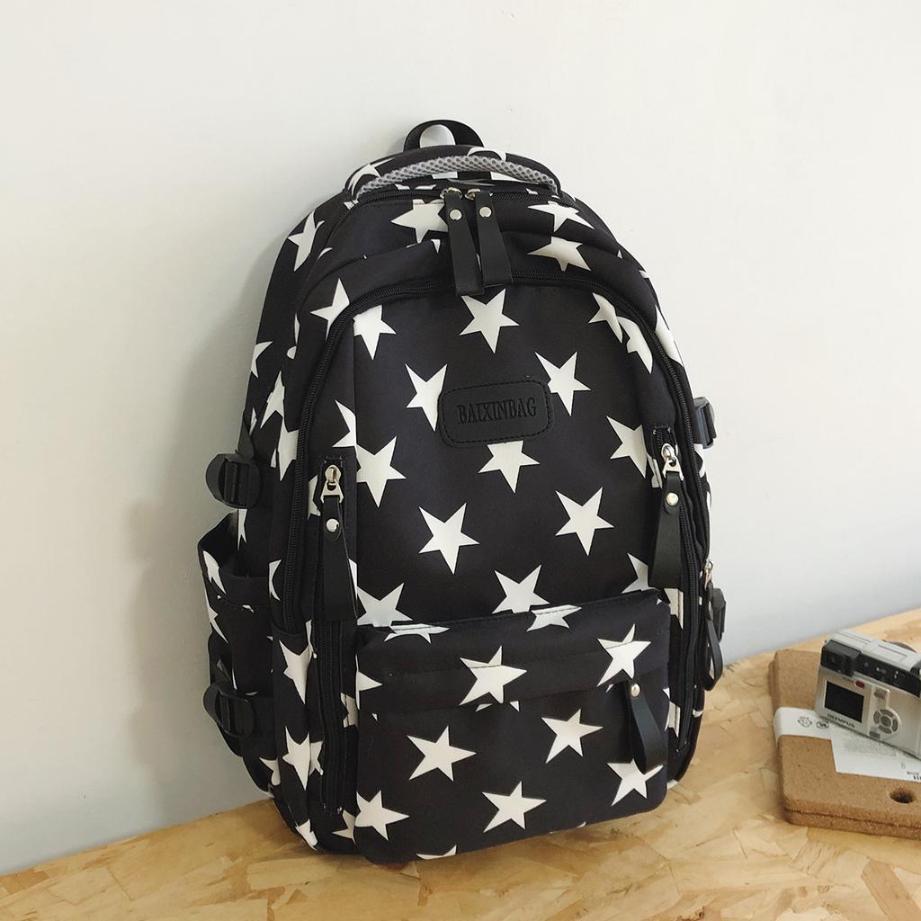 Schoolbag Backpack Male High School Junior High School Student Large Capacity Fashion Casual School Bag Female College Student Computer Bag Travel