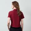 Chuyu Women's Embroidered Heart Short Polo T-Shirt