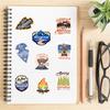 1/10/24/48pcs Outdoor Camping Stickers Cartoon for Luggage Water Bottle Skateboard Motorcycle Car Travel Hiking