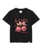 Kimseupeulesikoteunmakes Three Seven Cherry Tee Black