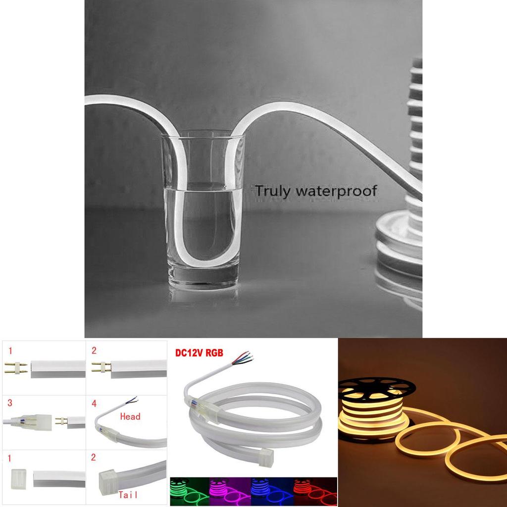 Vibrant Rgb Led Neon Light Strip Ip65 Waterproof With 120 Leds Per Meter For Stunning Decor