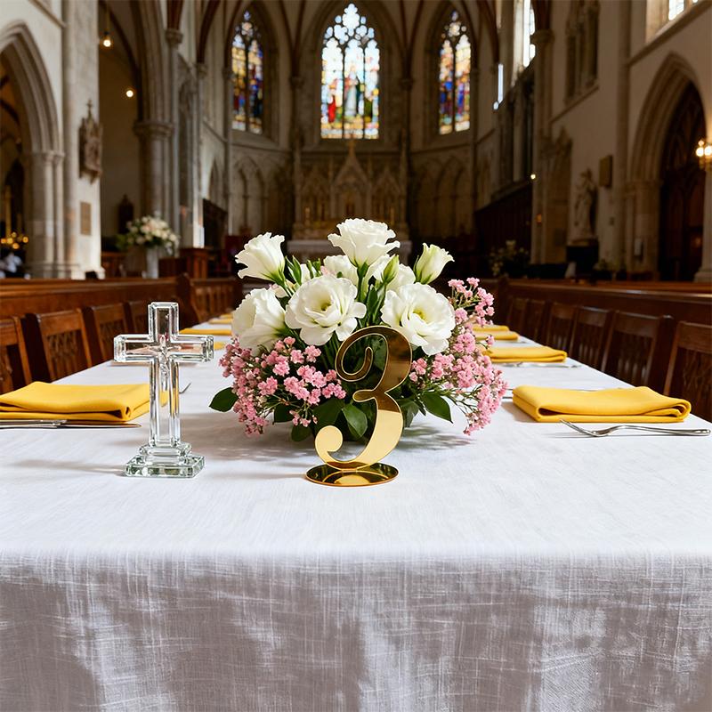 1PC Acrylic Weddings Number Holders Stylish Table Decor Sturdy Construction Elegant With Stand Parties