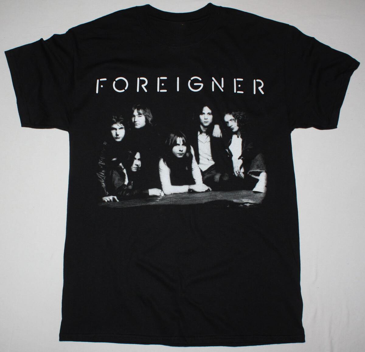 Rare FOREIGNER 1977 All Colletion Black Unisex All size Shirt D098 S разноцветный
