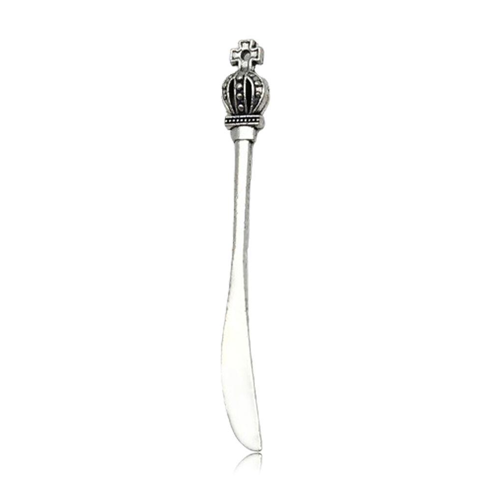 Retro Silver Alloy Tableware Pendant Charm for DIY Jewelry