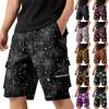 Heren Halloween Cargo Shorts met Meerdere Zakken en Trekkoord Taille Casual Losse Pasvorm Comfortabele Outdoor Shorts voor de Zomer