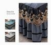 Elegantní prošívaná zesílená sukně na postel Třídílná sada King Queen Size Přehoz Protiskluzový povlak na postel s povlakem na polštář
