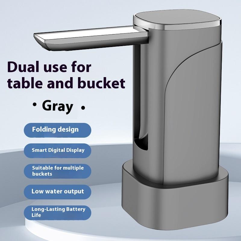 Intelligent Display Dual-use Foldable Automatic Water Pump Intelligent Quantitative Electric Water Dispenser for Bottled Water