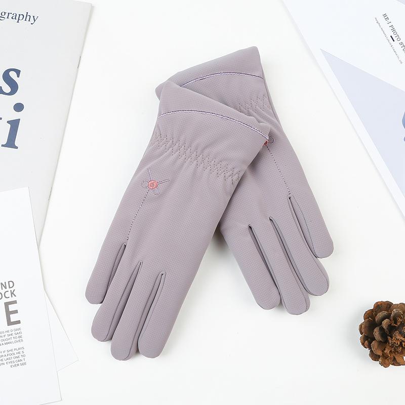 

Зимние теплые женские перчатки для осени и зимы плюс бархат и утолщенная ветрозащита для девочек для езды и вождения на открытом воздухе, сенсорный экран average size