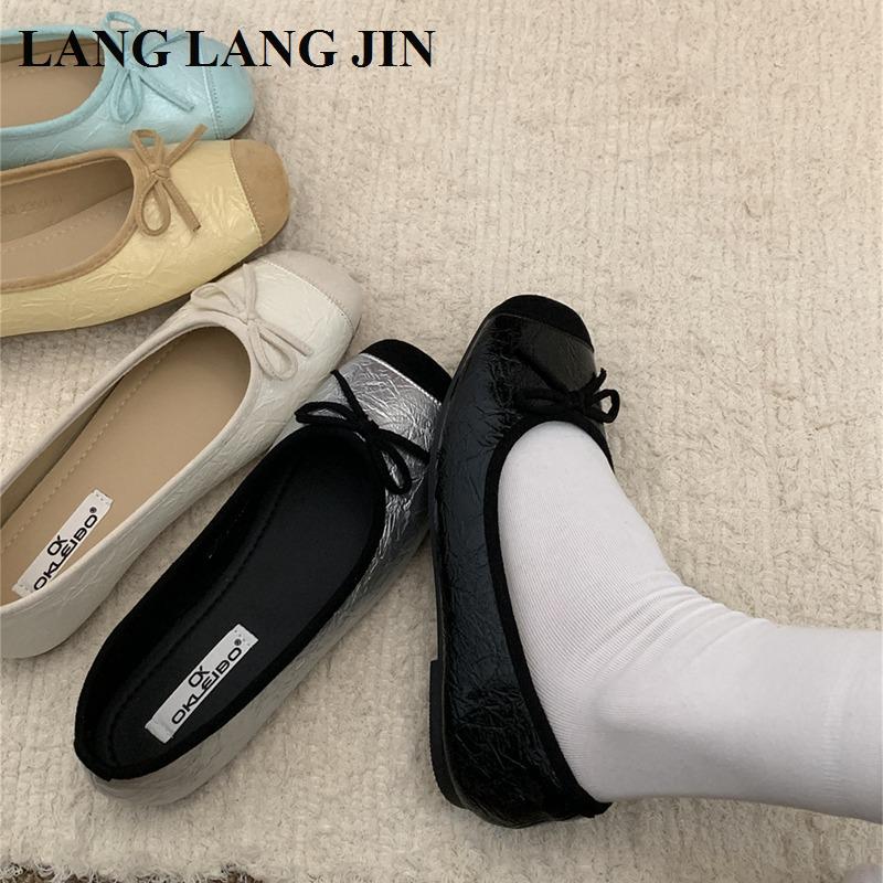 Brand New Flats Shoes Women Low Heel Ballet Square Toe Shallow Shoe Slip On Loafer Round Toe Ballet Flats Shoes zapatos De Mujer