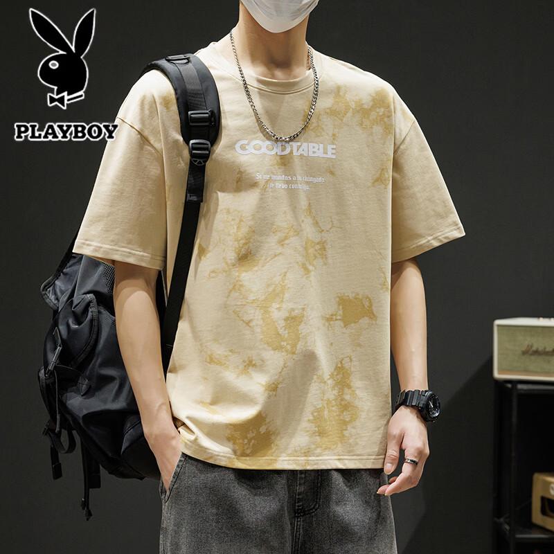 

PLAYBOY Men s Pure Cotton Short Sleeve T-Shirt L