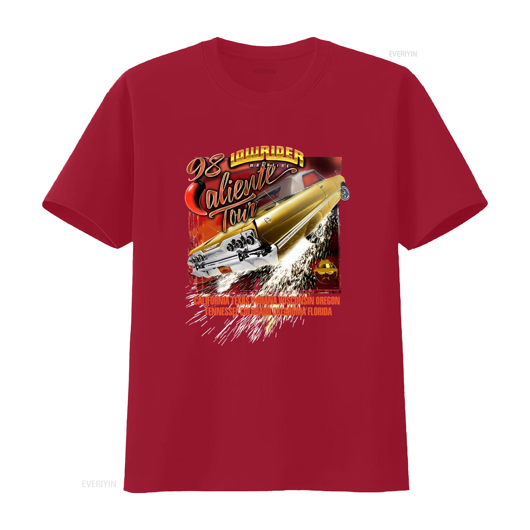 

Vintage Lowrider Magazine 1998 Caliente Tour Car T Shirt Retro 90s Cholo Style vintage Washed streetwear fashion Soft graphic S