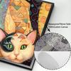 Abstrakt Gustav Klimt Stil Katzen Kunst Leinwandmalerei Niedliche Haustierkatze Graffiti Kunst Poster und Drucke Wandkunst Bilder Heimdekor