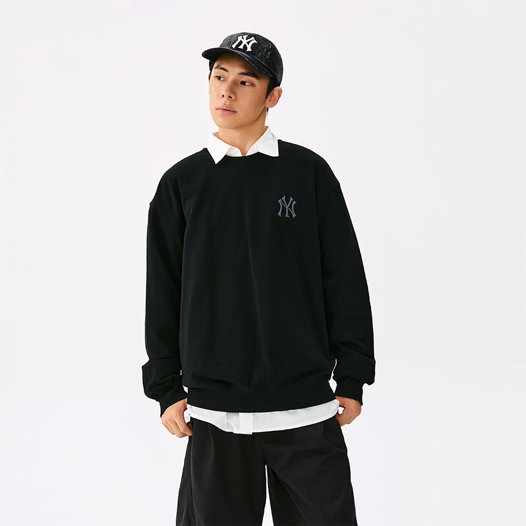 New MLB MONOGRAM Collection New York Yankees FW25 Sweatshirt Unisex Black 3AMTM0654-50BKS