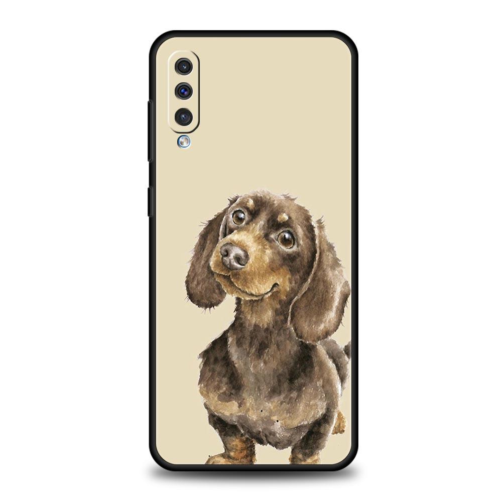 Dachshund Sausage Dog Case For Samsung A26 A36 A56 A54 A52 A50 A70 A40 A12 A14 A16 A22 A24 A42 A34 A32 5G A04s A06 5G Cover