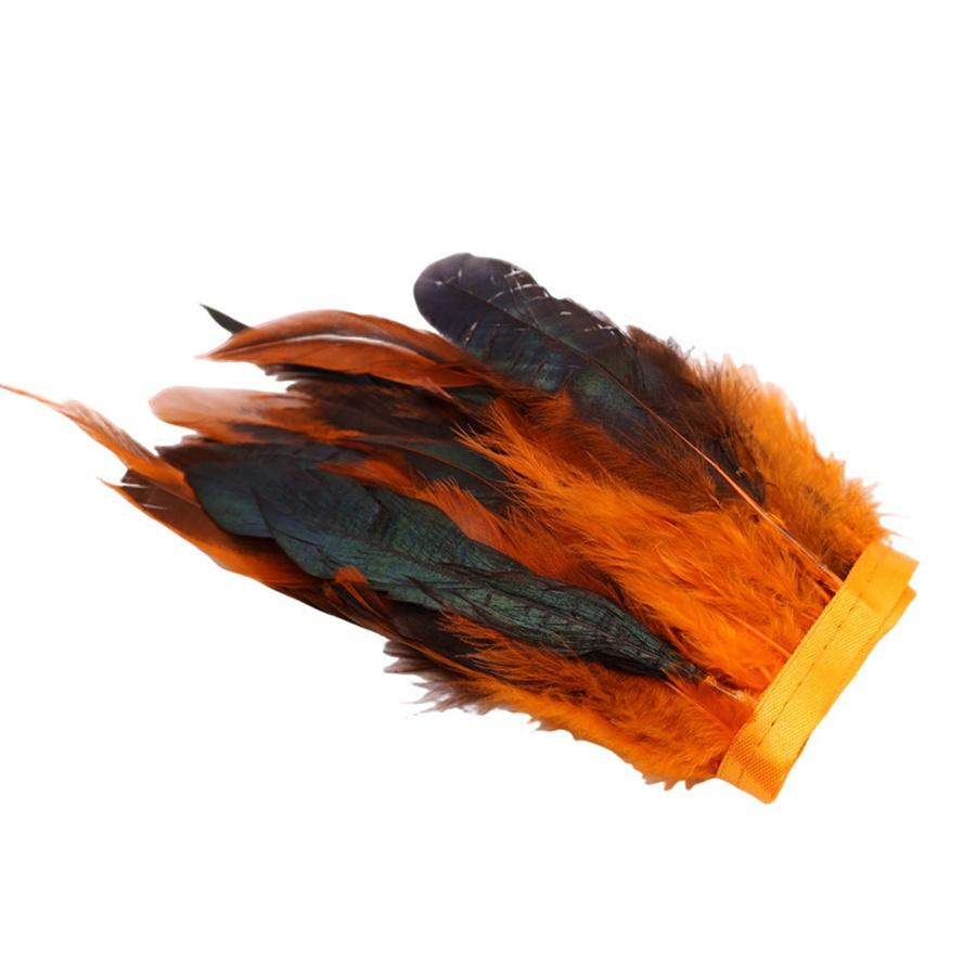 1/10M Rooster Feather Trim Sewing Crafts DIY Christmas Plume Natural Feather Ribbon Jewelry Making Wedding Party Decor
