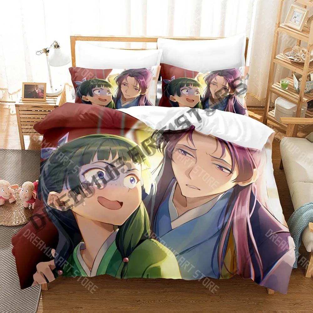 3D Print Apothecary Diaries Bedding Set Single Twin Full Queen King Size Bed Set Adult Bedroom Duvetcover Sets Anime Bed Sheet