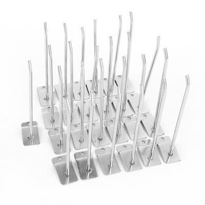 25 Stück 15cm 6 Zoll Lamellenwandhaken Wand Produkthalter Ladenregalhaken