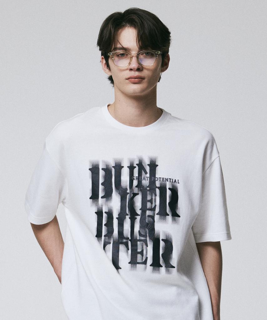 BUNKERBUSTER Shadow Logo Short Sleeve Tee Off White (Mp2Tu255-001)