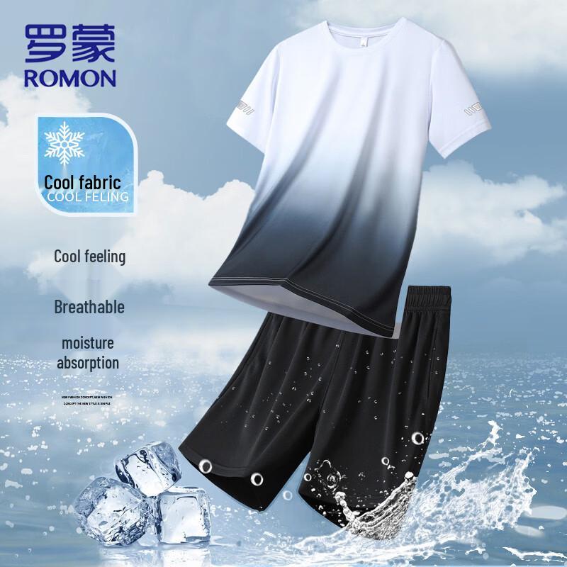 ROMON Men s Summer Quick-Dry Sportswear Set L