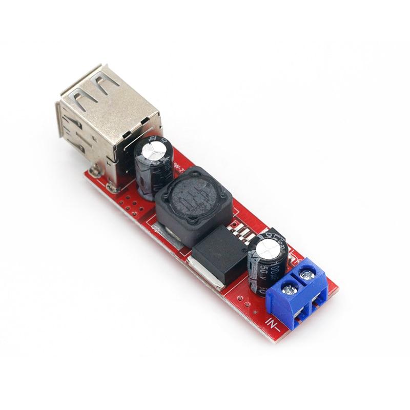 DC 6V-40V na 5V 3A dvojité USB nabíjení Modul DC-DC snižujícího převodníku pro nabíječku do auta LM2596 Dual USB