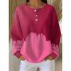 Plus Size - Women'S Plus Size Sweatshirt Gradient Printed Unique