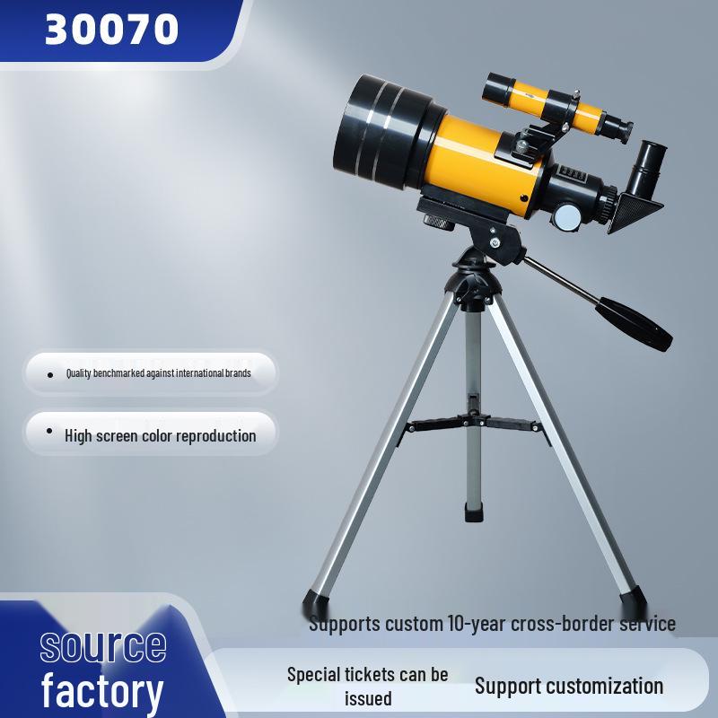 F30070M HD Astronomical Telescope for Kids - High Magnification, Professional Moon Viewing with Finder Scope. No