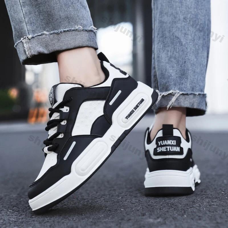 Men New Thick Soles Vulcanized Shoes Autumn New Breathable Versatile Platform Sports Casual Shoes Men Outdoor Increase Sneakers