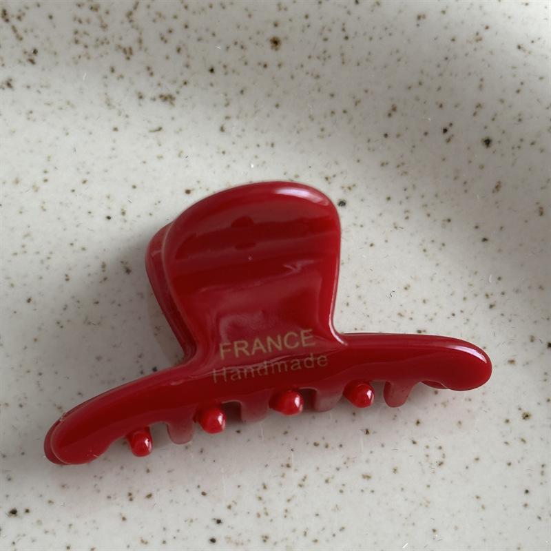 French Style Woman Exquisite Version Gold Label Small Acetate Hair Claws Barrettes Lady Trendy Side Clips Girls Hair Accessories