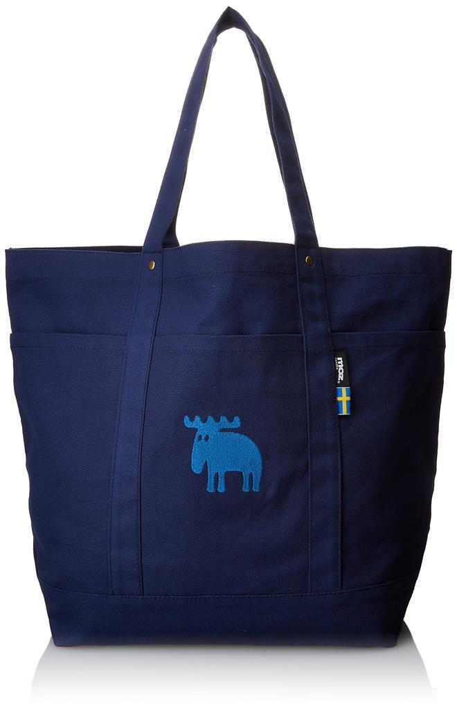 moz Canvas Tote BL Bag, LL, Blue,